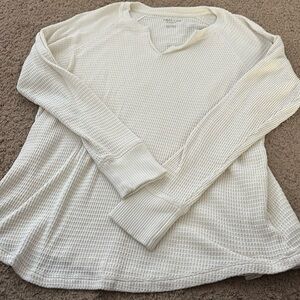 American eagle women’s waffle top size large